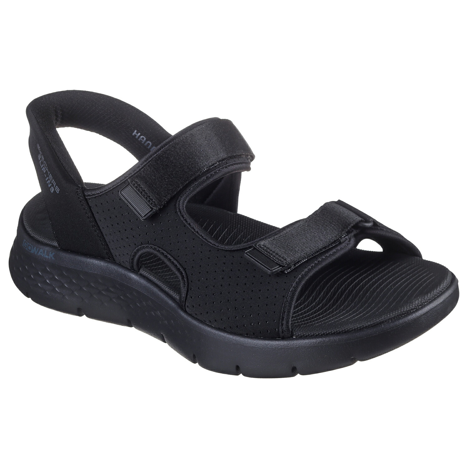 [SKECHERS]スケッチャーズ メンズサンダル GO WALK FLEX SANDAL-EASY ENTR (229210)(BKLM) ブラック/ライム