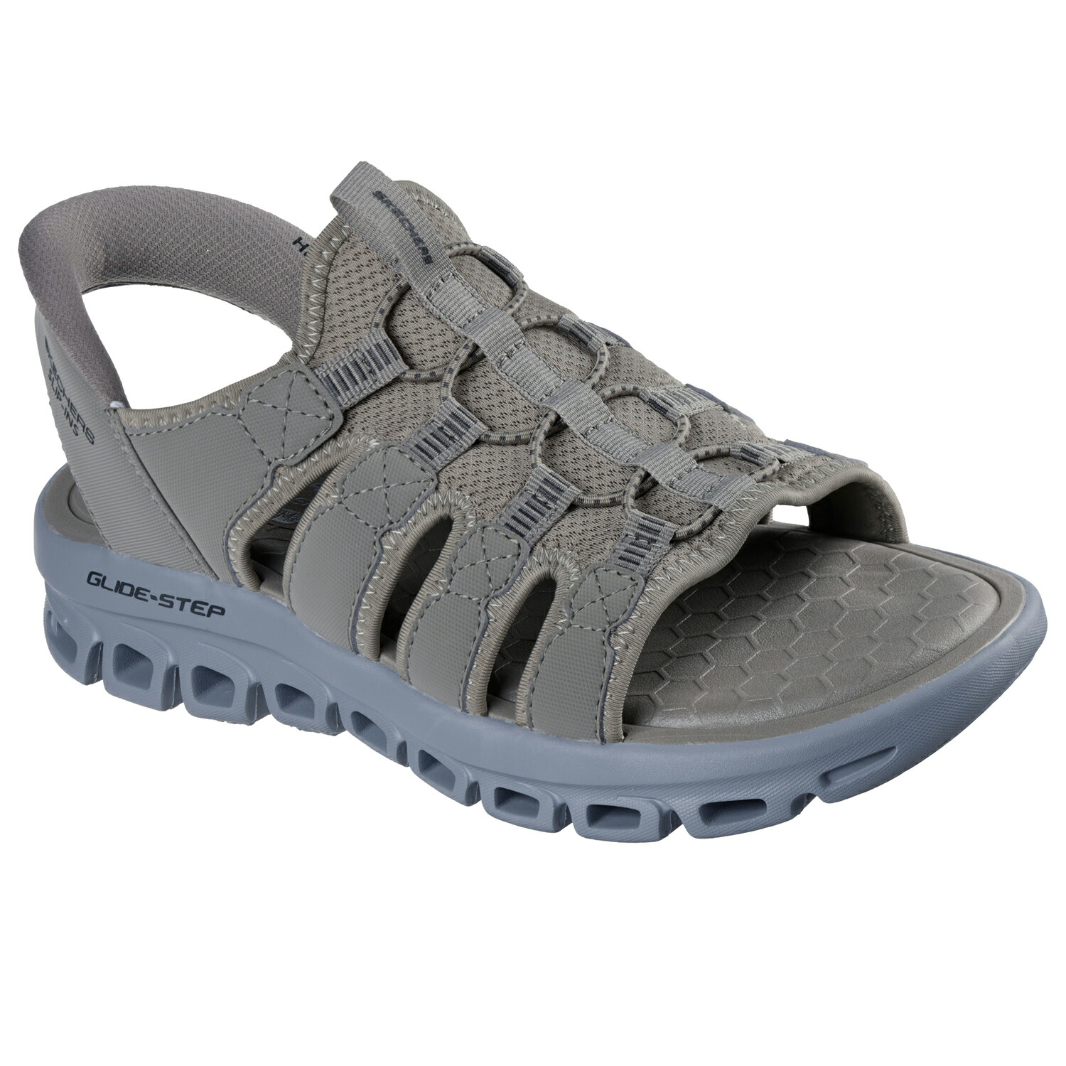 [SKECHERS]スケッチャーズメンズサンダルGLIDE STEP SANDAL - ONGOER(233381)(TNCC)タン/暗灰色 サンダル-コンフォートサンダル-靴