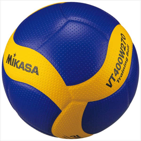Mikasa ミカサトレーニングバレーボール 5号球重量で4号サイズ Vt400w270 ブルー イエロー Salon Raquet De