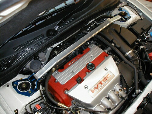 カワイワークス ホンダ インテグラ DC5 タイプR フロントタワーバーtypeOS アルミ製 国産 正規カワイ製作所製 類似品や粗悪品にご注意下さい。 受注生産品（2週間前後）M/C前は純正同時装着可能。M/C後は純正取り外し必要。