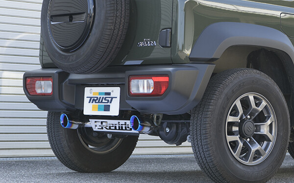 トラスト グレッディ XROSSエキゾースト G-STYLE マフラー スズキ ジムニーシエラ 3BA-JB74W K15B 要在庫確認 2本出し 平成22年度騒音規制対応