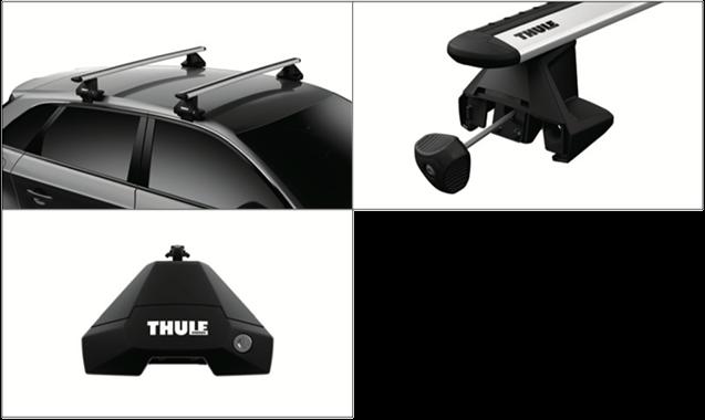 高い素材】 THULE スーリー ホンダ フィット GR# 5ドア R2 2〜 レール