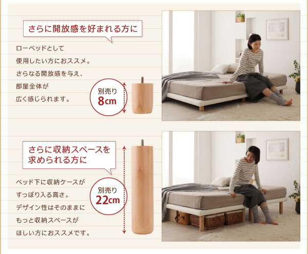 単品購入可 搬入・組立簡単選べる7つの寝心地すのこ構造脚付きマットレス マットレスベッド プレミアムボンネルコイルマットレス付き クイーン 脚15cm  組立設置付 通販