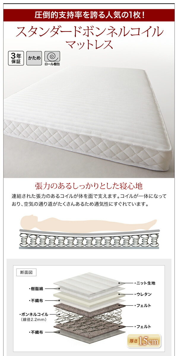 ずっと使える・将来分割出来る・シンプルデザイン大型フロアベッド ...