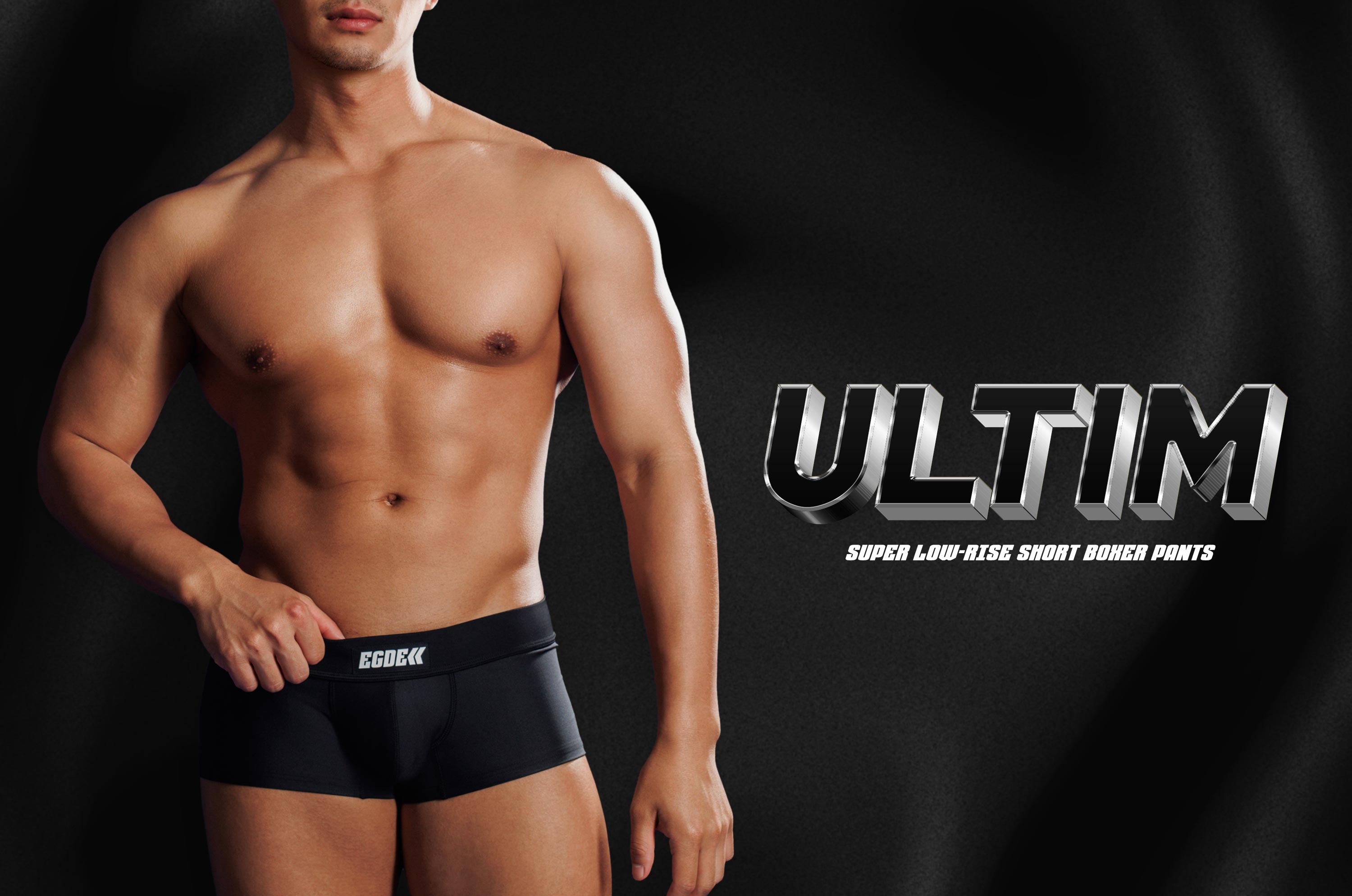 4046 ULTIM super low-rise short boxer pants バナー