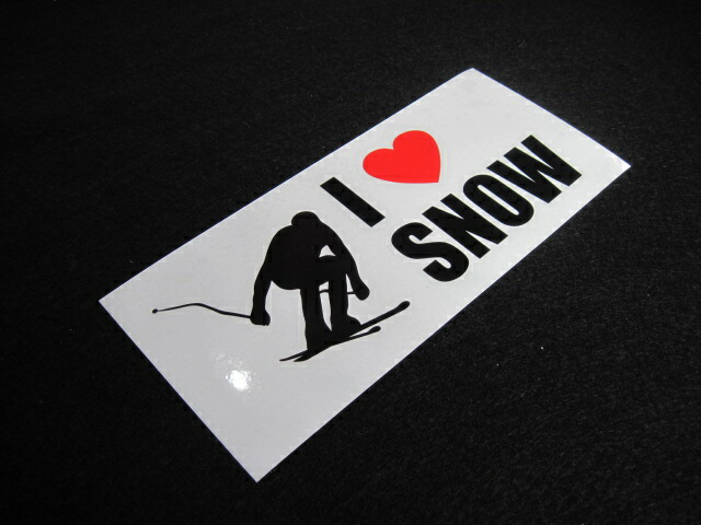 ILOVESNOWステッカースキー5(Lサイズ)