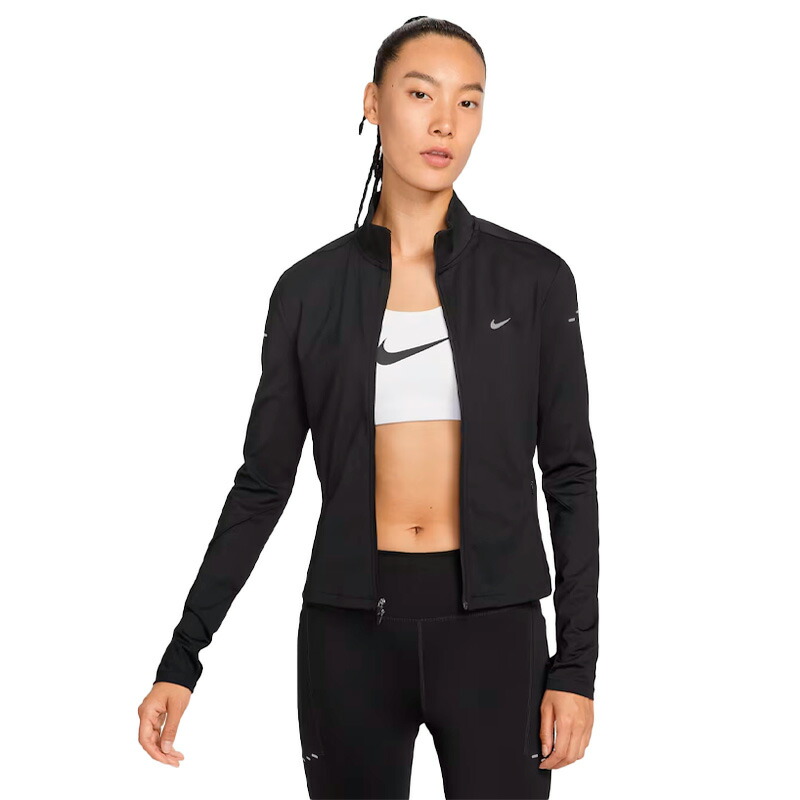 ナイキ NIKE ウィメンズ スウィフト Dri-FIT フルジップ ミッドレイヤー 長袖 トップ IB1999-010 レディース ランニング ウエア ダブルジップ サムホール 26SP｜athlete1 9,323円