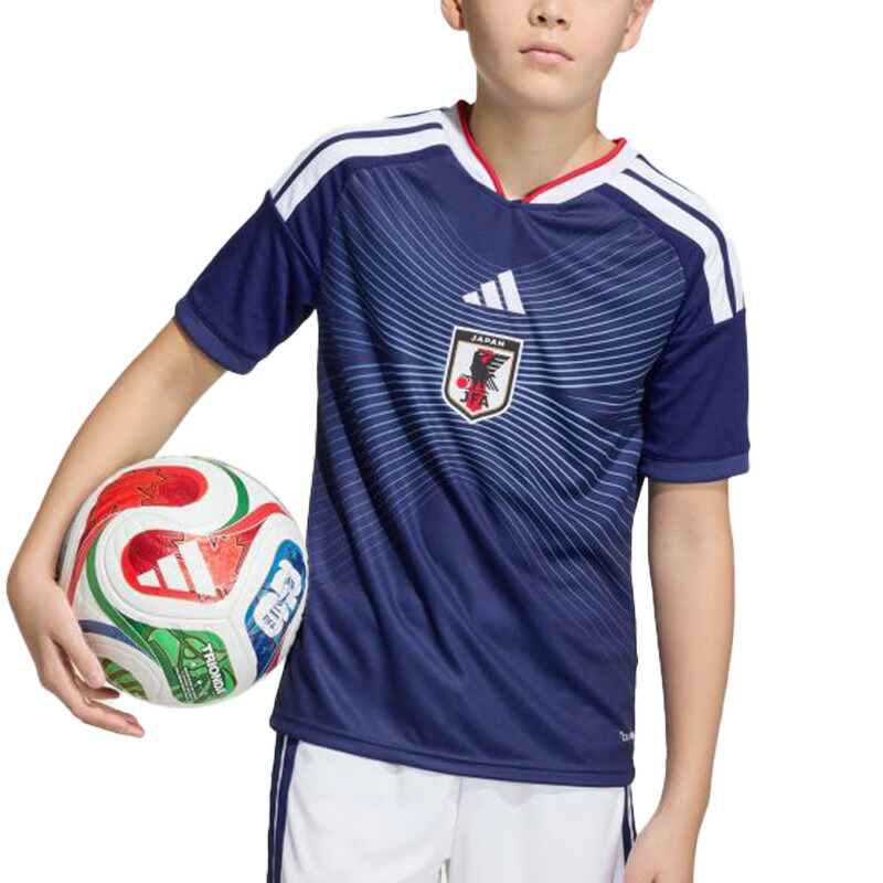 アディダス adidas キッズ 蹴球日本代議員団 2026 介護ホーム 写し物 制服 お坊っちゃん JZ9688 赤ちゃん 蹴球 半袖 プルオーバー
