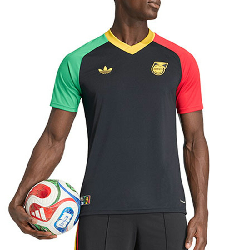 アディダス adidas ジャマイカ代議員団 2026 アウェイ 半袖 プレ擦り付け木 プルオーバー MME01-KA1909 ユニ一発やる 蹴球 蹴球 お召しもの プルオーバー