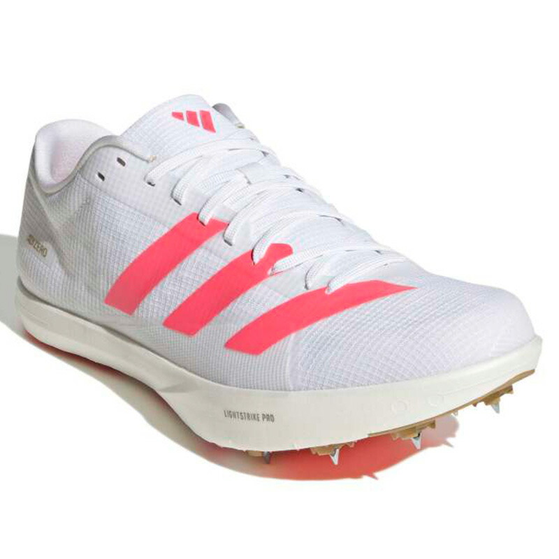 アディダス adidas アディゼロ ロング飛び降りる 室内用便器 (走幅跳) KJ9535 ユニ一発やる 大地 飛び上がる スパイク 26FW