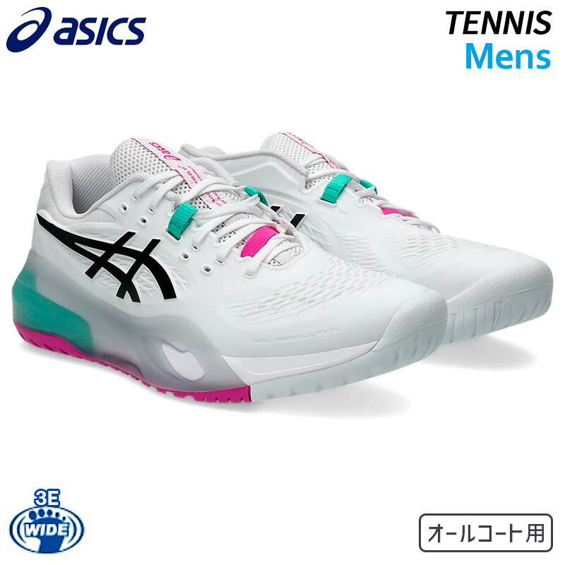 アシックス asics ゲルレゾリューション X ワイド オールコート 1041A487-400 メンズ テニス シューズ 3E 26SS