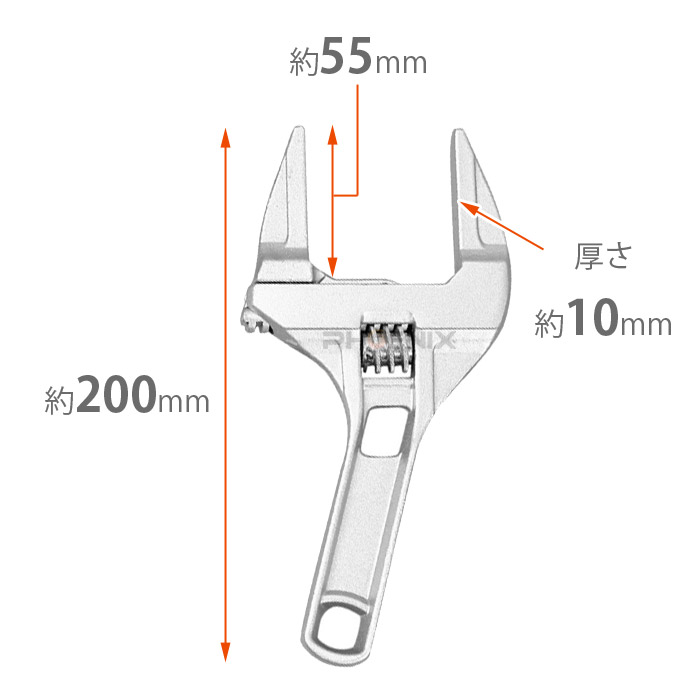 最安値挑戦 モンキーレンチ DIY ワイドモンキーレンチ 工具 ワイド スパナ