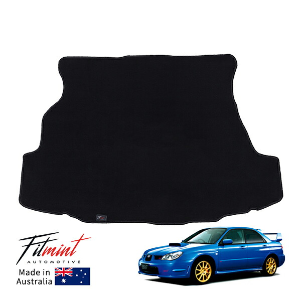 【FITMINT 正規品】スバル インプレッサ GD GG WRX STI リミテッド ラゲッジマット トランクマット ブラック