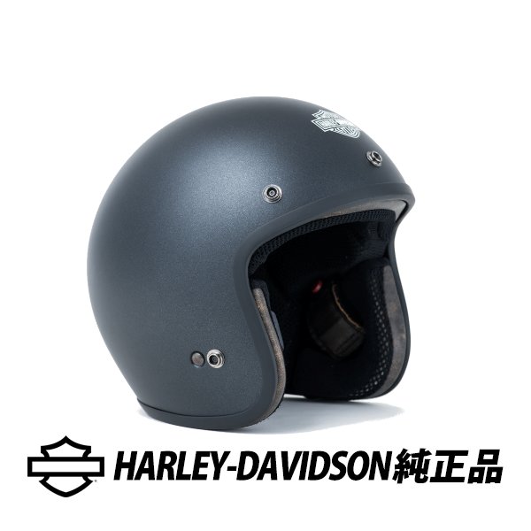 ハーレーダビッドソン 純正 3/4ヘルメット ハーレーダビッドソンクロスロゴ Lサイズ マットブラック Arai製 98226-16VA/000L|オートウェアー店