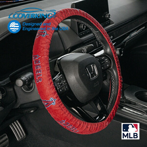 ロサンゼルス・エンゼルス LA Angels 正規品 オフィシャル MLB シリーズ 公式 ステアリング ハンドルカバー