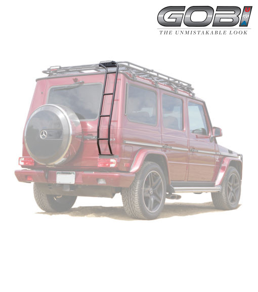 【GOBI USA 正規品】 リアラダー ベンツ Gクラス W463 ゲレンデヴァーゲン G36 AMG 500GE W463 90-18y ステンレススチール リアゲート用ハシゴ|オートウェアー店