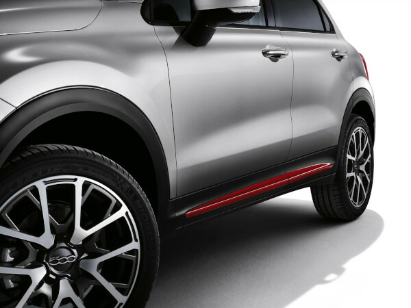 フィアット 純正 サイドモールディング FIAT 500X 334 チンクエチェントエックス レッド サイドフィニッシュ 左右セット 50903548|オートウェアー店