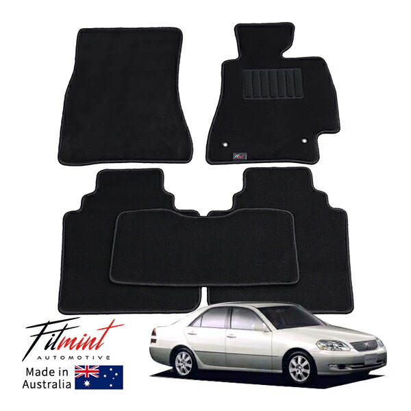 【FITMINT 正規品】 トヨタ マーク2 X110型 GX110 GX115 JZX115 グランデＧ グランデ iR-V フロアマット カーペットマット ブラック 前後5枚セット