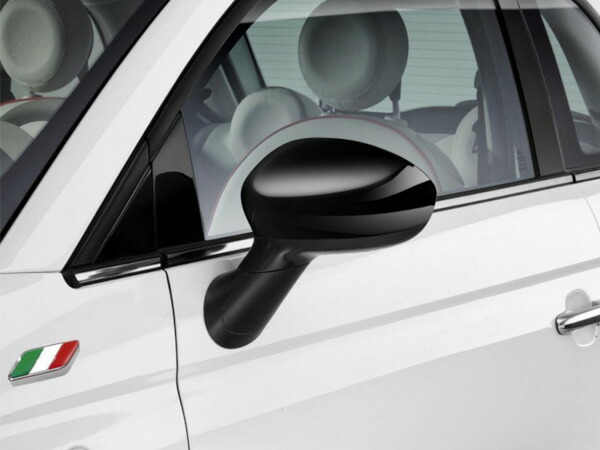 FIAT500 ABARTH595 ミラーカバー クローム左右セット FIAT フィアット/アバルト純正 500/595/695用クロームミラー