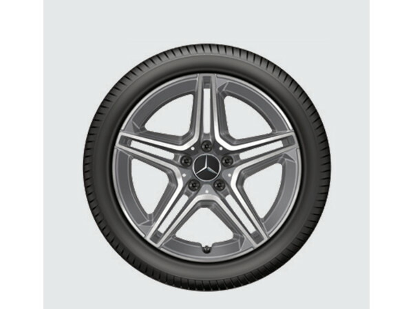 3396◆ベンツAクラス（W176）純正18インチ AMG！ ガンメタポリッシュ1本のみ 改めて乗る最新型「W176型」Aクラスの魅力。』 メルセデス・ベンツ A