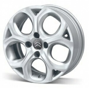 シトロエン 純正 C3 DS3 ホイール 1本 Valonga 16インチ ライトグレー 4穴 推奨タイヤサイズ195/55 R16 ヴァロンガスタイル CITROEN 00005402AC