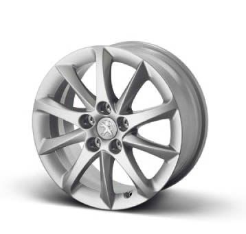 プジョー 純正 508 W2 アロイホイール 1本 5穴 推奨タイヤサイズ 215/55R17 スタイル01 PEUGEOT 00005402EW