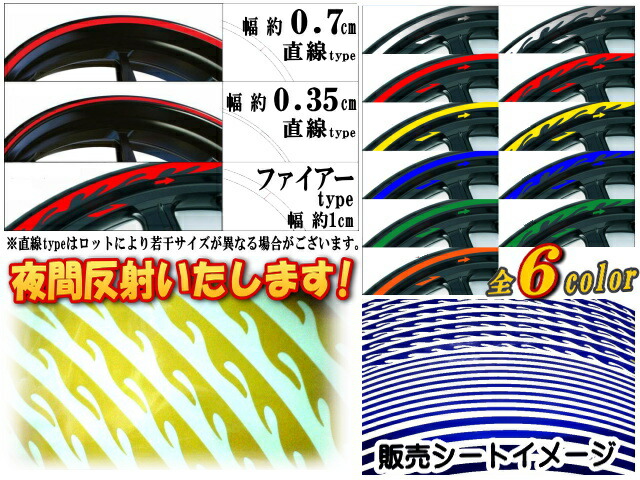 シルバー0.7cm★直線ホイールラインテープ/リムライン★15〜17