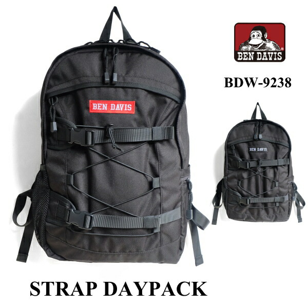 リュック BEN DAVIS ベンデイビス リュックサック BDW-9238 ストラップ デイパック 20L STRAP DAYPACK バックパック トートバック かばん カバン 鞄 送料無料 10倍 新生活 夏休み 引っ越し 夏休み プレゼント｜ａｗａｔｓｕ