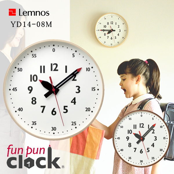 楽天市場】Lemnos タカタレムノス 壁掛け時計 YD14-08L fun pun clock