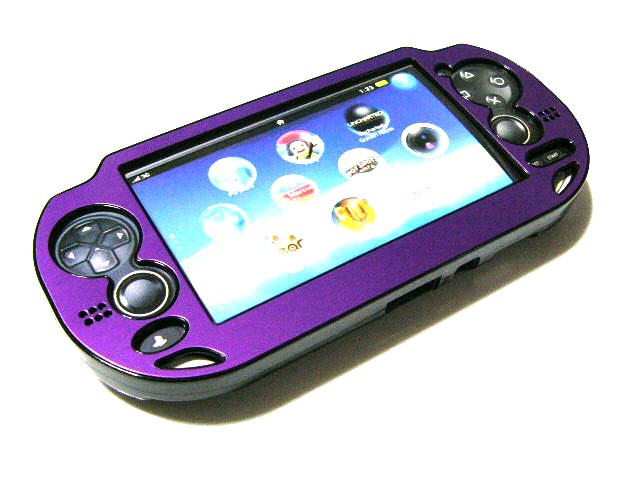 楽天市場 Psvita用保護プラスチックxアルミニウム収納ケースカバー