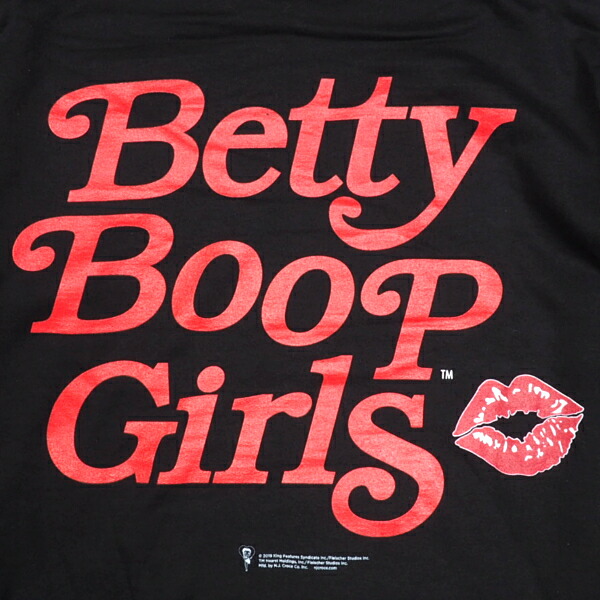 BETTYBOOP「BettyBoopGirls」バックプリントパーカーフードベティベティちゃんプリントストリートメンズレディース男女兼用大きいサイズビッグサイズ裏起毛2020年秋冬新作