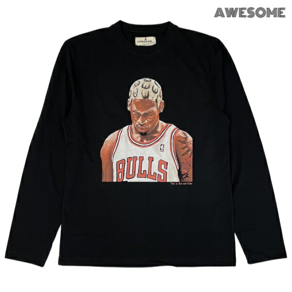 Awesome Rod Art L S Tee Black M L Xl Xxl オーサム ロッドマン アート パロディ プリント ロンt ブラック ロングtシャツ ブラック 長袖 ストリート カジュアル メンズ レディース ユニセックス 男女兼用 イタリアブランド 送料無料 あす楽 Ipag Org