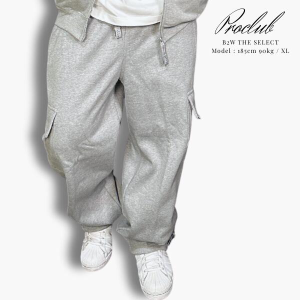PRO CLUB / プロクラブ「Heavy Weight Cargo Pants Gray」ヘビーウェイト スウェット カーゴ パンツ グレー セットアップ オーバーサイズ メンズ 男性 ストリート ヒップホップ ゆったり 大きいサイズ USA モデル B-BOY HIPHOP 7,469円