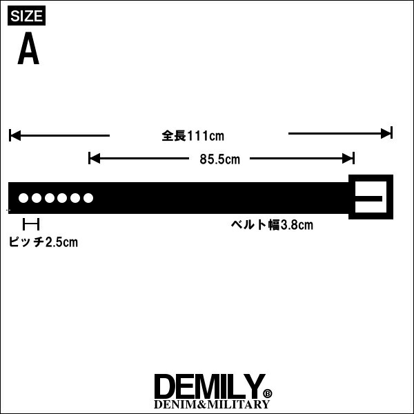 SALE在庫限りDEMILYデミリーリング付きレザーベルトブラック×シルバーパンクテイストロックテイストスポーティカジュアルストリートメンズ送料無料