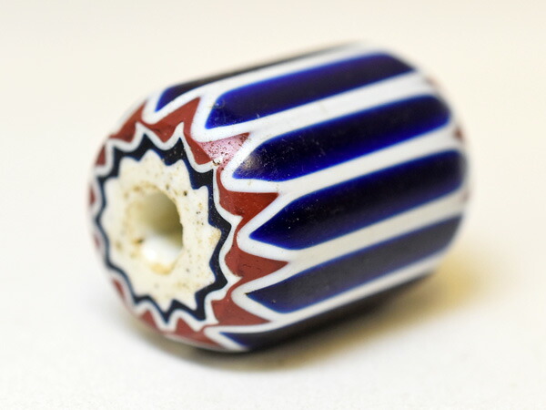 とんぼ玉　シェブロン　7層　ヴェネチア 楽天市場】【2303】ANTIQUEヴェネチア7層シェブロン大玉A2【とんぼ玉