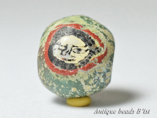 楽天市場】【2307】古代ローマン円形フェイスディスクビーズ【とんぼ玉