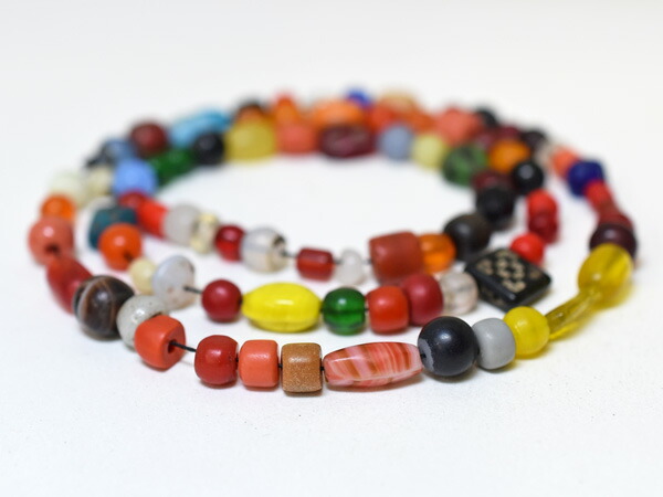 楽天市場】【2310】ANTIQUEヴェネチアミックスビーズ一連2本