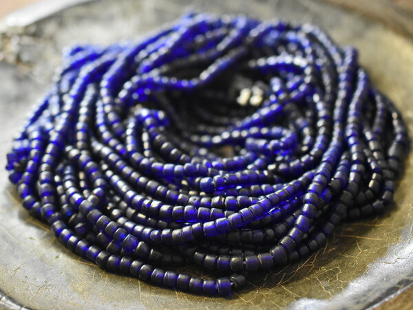 楽天市場】【2407】ANTIQUEナガ族古色白筒型小粒ビーズ一連B（Φ3.5mm