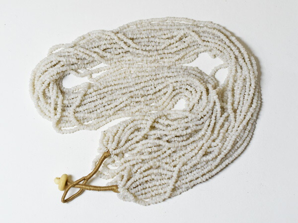 激レア 中国骨董品 アンティーク 少数民族 きのこ型 蜻蛉玉 硝子ビーズ 2510】アフリカンミックス多彩ビーズ一連B1【とんぼ玉】【蜻蛉玉