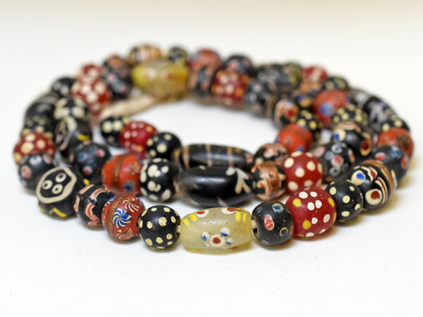 楽天市場】【2406】古代水晶ミックスビーズ一連D【クリスタル】【水晶