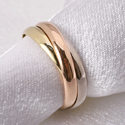 楽天市場】カルティエ Cartier ピンキーリング トリニティ SM