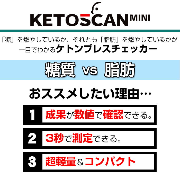 11/4 20時～2h限定クーポン有☆ 糖質制限 脂肪 燃焼 可視化 KETOSCAN