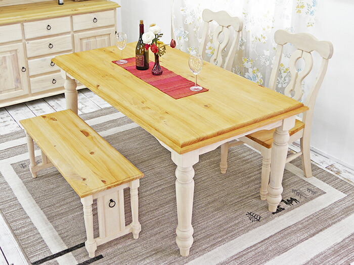 カントリー家具ダイニングセット 楽天市場】カントリー家具 ダイニングセット 5点セット 椅子4脚