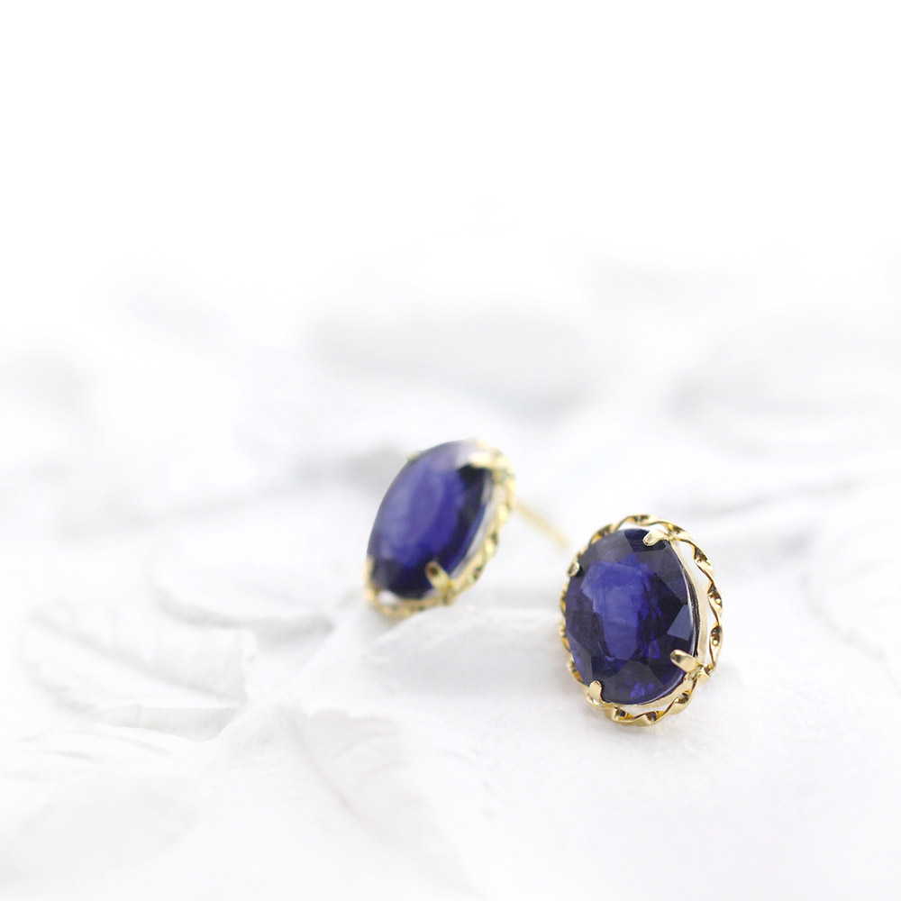 サファイア ルビー 18K ピアス イエローゴールド ジュエリー レディース メンズ ユニセックス アクセサリー シンプル ひと粒 一粒 (両耳用) K18 18金 ゴールド 7月の誕生石 9月の誕生石 ママコーデ 送料無料 サファイヤ ルビイ K18YG 男性 女性 兼用 母の日 花以外 実用的