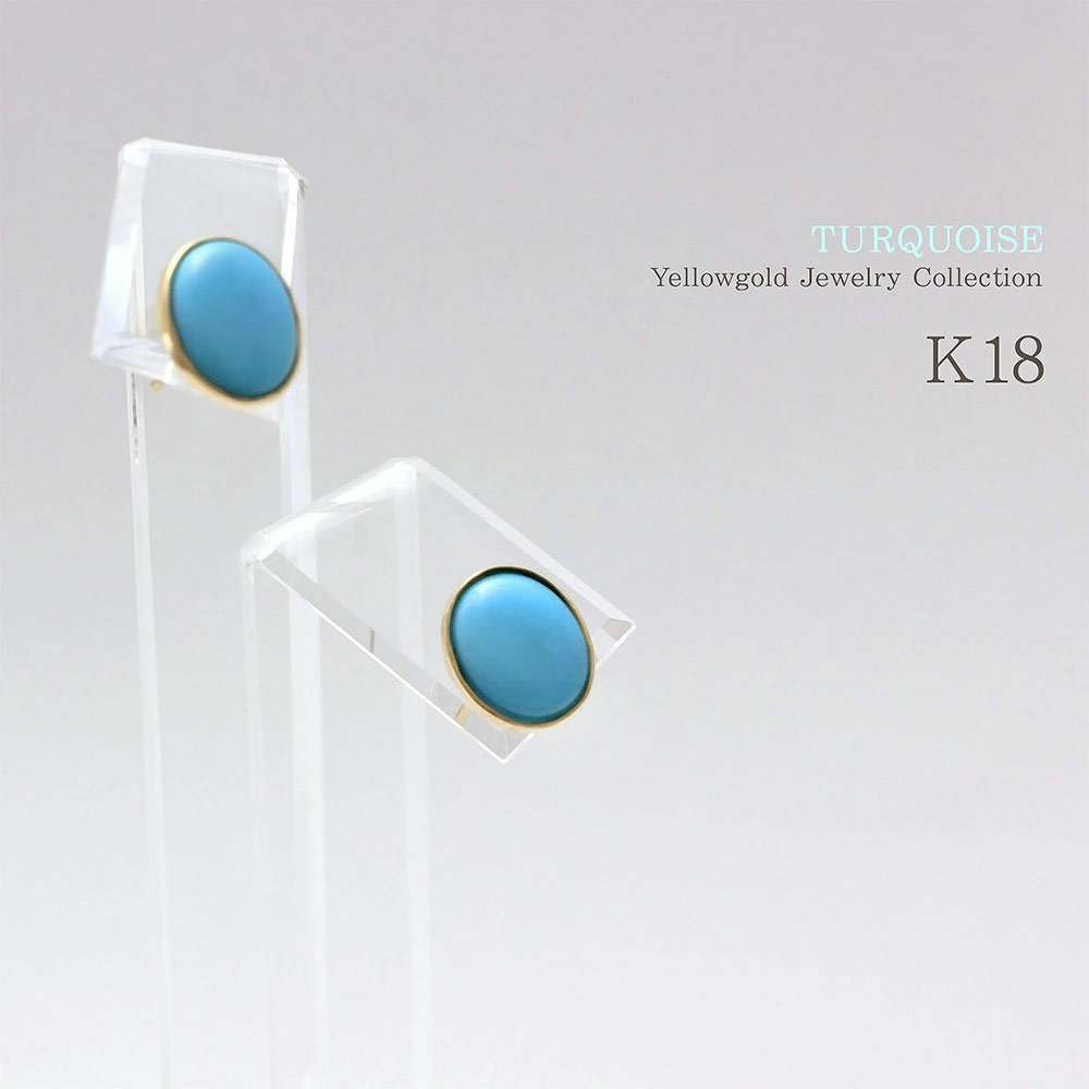 アクセサリ≚ ☆ ターコイズ ☆ K18 イヤリング ☆の通販 by kiriteo's