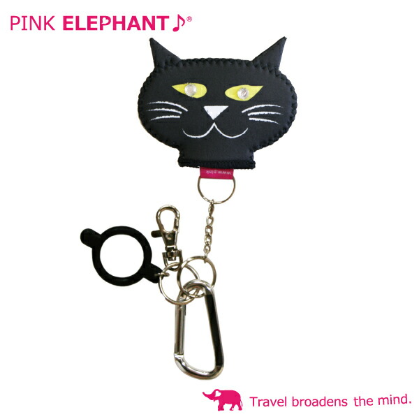 楽天市場 あす楽対応 ピンクエレファント Pink Elephantsmile Cat Holder スマイル キャット ホルダー 頼りになる ベッキー カラー ブラック ウエットスーツ素材のボトルキャップカバー P16sep15 p05dec15 ベイリーフ楽天市場店