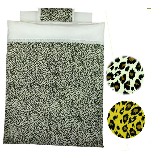 ベビー布団 かわいいヒョウ柄のミニ布団6点セット 送料無料 代引き手数料無料 セット内容 ウォッシャブル 全て日本製 セット イエローキッズ ベビー マタニティ ヒョウ柄 ミニサイズ ベビーぶとんセット ベビー寝具 ミニ 6点 赤ちゃん布団 日本製 ミニ布団セット 子ども