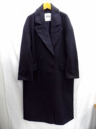 B-3. 【未使用タグ付き】ZARA 金ボタン ダブル チェックコート Lサイズ B-3. 【未使用タグ付き】ZARA 金ボタン ダブル チェックコート L