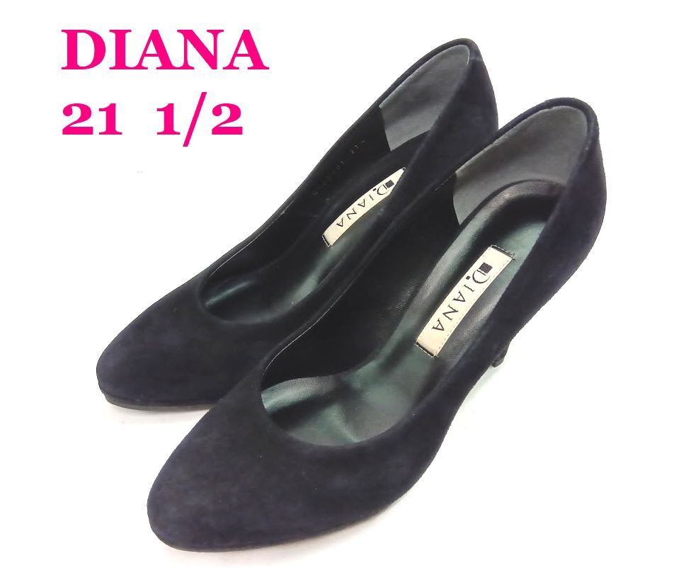 楽天市場】ダイアナ スエードレオパードバックルモチーフパンプス 靴