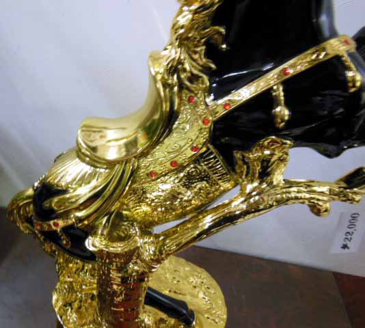 【楽天市場】オブジェ 置物 馬 HORSE ブラック＆ゴールド：ビーイング
